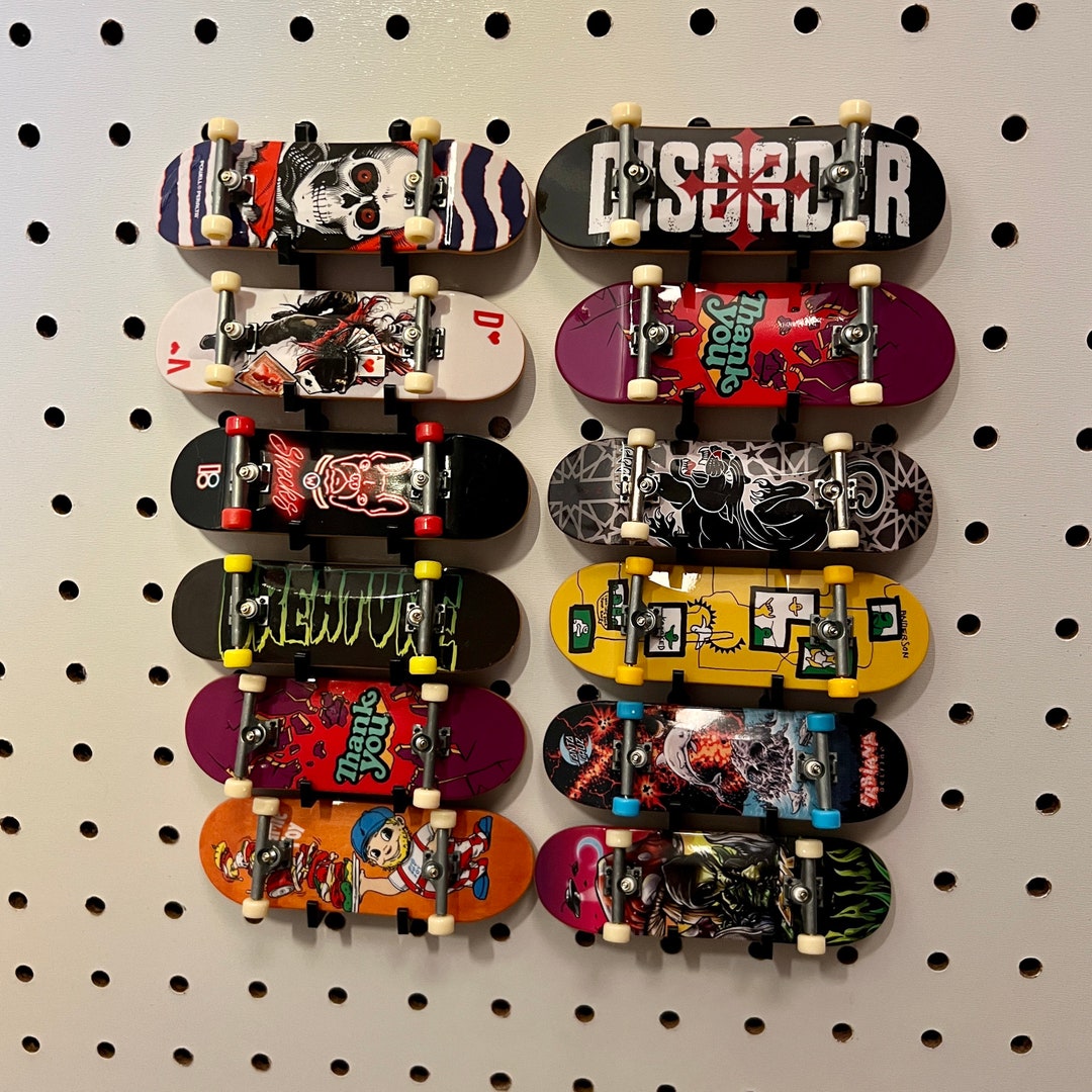 Laser Cut Tech Deck Fingerboard Hangers for Standard Pegboards Etsy