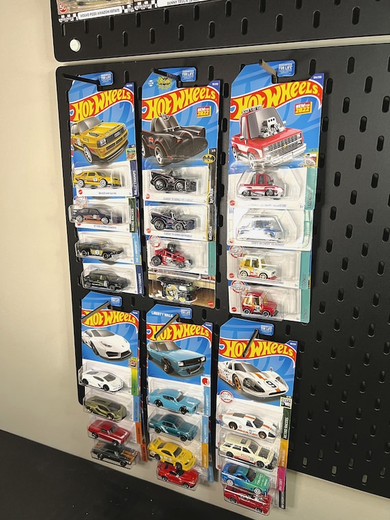 ホットウィール　hotwheels　ディスプレイ用　ハンガーフック Laser Cut Hot Wheel Display Hooks – Skadis, Elfa, Standard