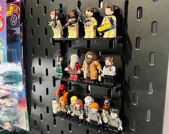 Lego Minifiguur Display für Steckbrett, Ikea Skadis, Container Store Elfa, oder standard, LASER CUT