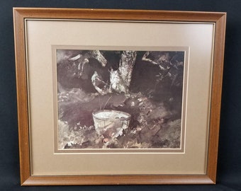 Framed Matte Andrew Wyeth Image Half Bushel Joslyn Art Museum Omaha Nebraska