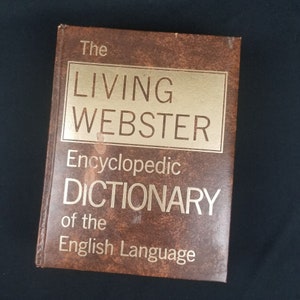 1977 Living Webster Encyclopedic Dictionary Historical Sketch English Language