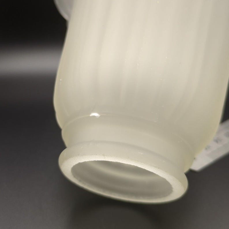 Glass Lamp Shade Replacement Morning Glory? Tulip? Frosted Clear Floral Shaped image 9