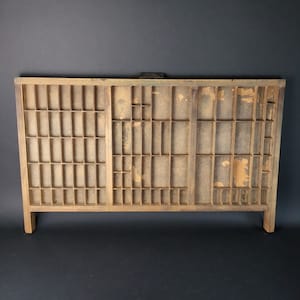 Hamilton Letterpress Wooden Drawer Authentic Salvaged Gallery Wall Display Lg 2 ft+ New Departure