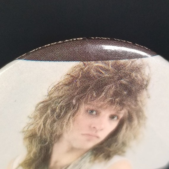 1987 Bon Jovi Pin Pinback Button 1980s Rock Band … - image 4