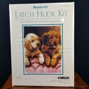 Labrador Retriever Puppies Latch Hook Kit 20 X 27 - Etsy