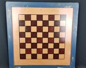 Chinese Checkers Chess Marble 24 quot Square Wooden Top Playing Surface