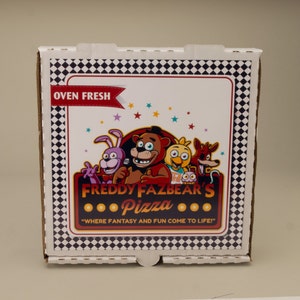 Five Night's At Freddy's PIZZA BOX Printable Birthday Bridal Shower Event Party Favor Decoration image 2