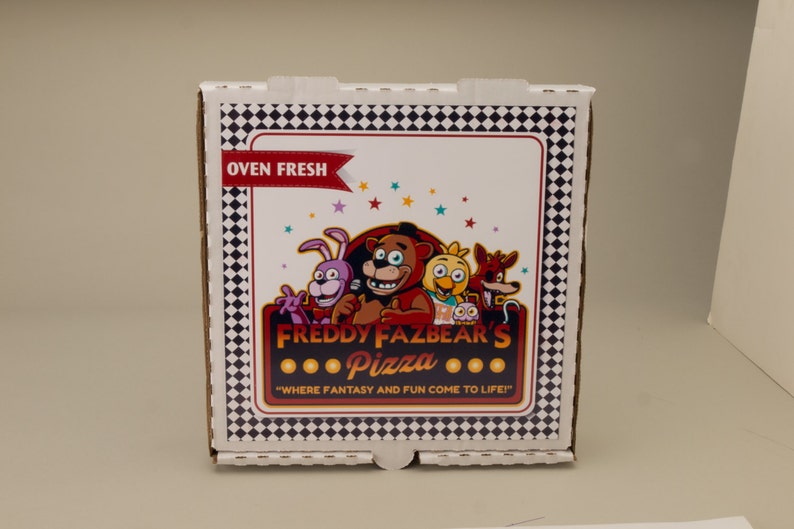 Five Night's At Freddy's PIZZA BOX Printable Birthday Bridal Shower Event Party Favor Decoration image 2