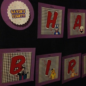 Five Night's at Freddy's Happy Birthday Banner Printable - Can Be ...