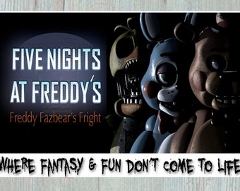 Five Nights at Freddy's Cool Design - T-shirt design - Button Design - Signage - Freddy Fazbear's Fright