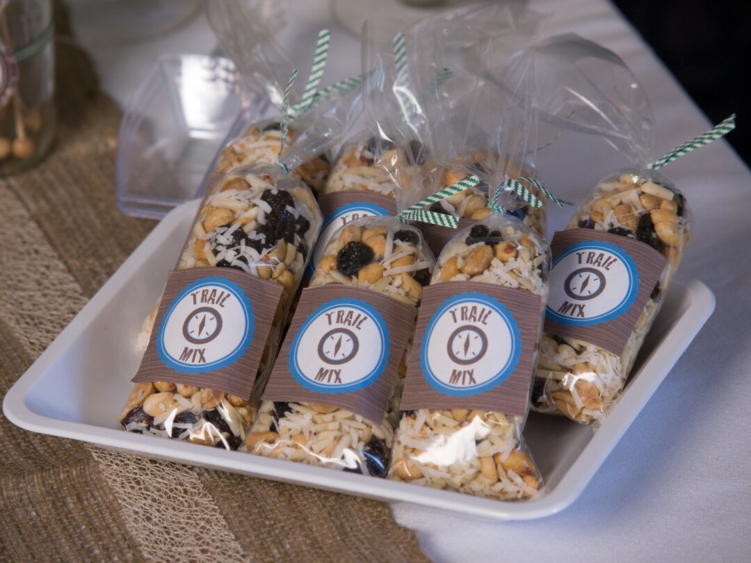 2.25 Inch Square Trail Mix Bag Label Printable INSTANTLY DOWNLOADS Etsy