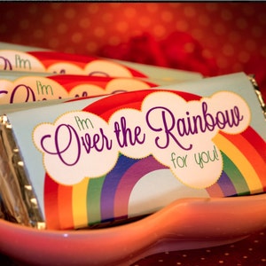 Rainbow Party Food Label SET Printables -food/buffet Labels -water ...