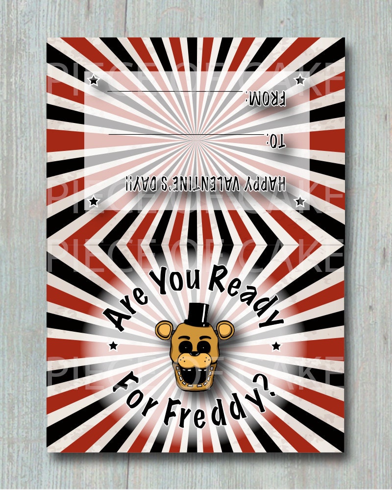 Five Nights at Freddy's Favor Bag / Thank You Labels Are You Ready for  Freddy (Instant Download) 