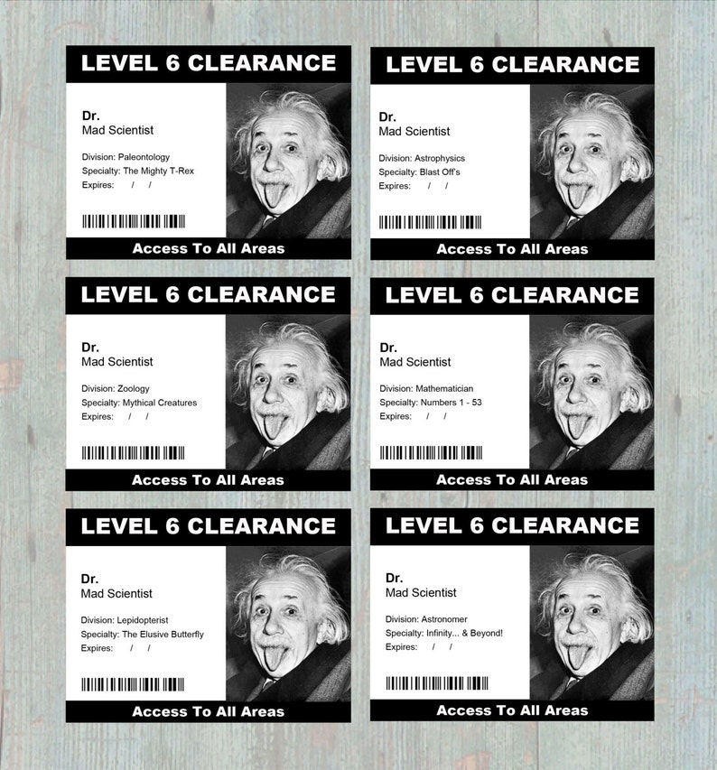 Security Clearance Badge Printable 16 or 24 Different Etsy Security Clearance Badge Printable 16 or 24 Different Etsy