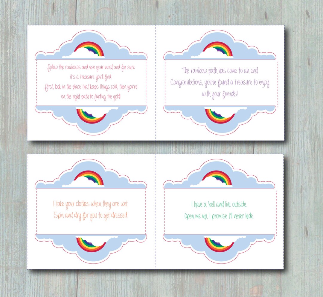 Printable Scavenger Hunt - and BONUS Color a Rainbow Printable ...