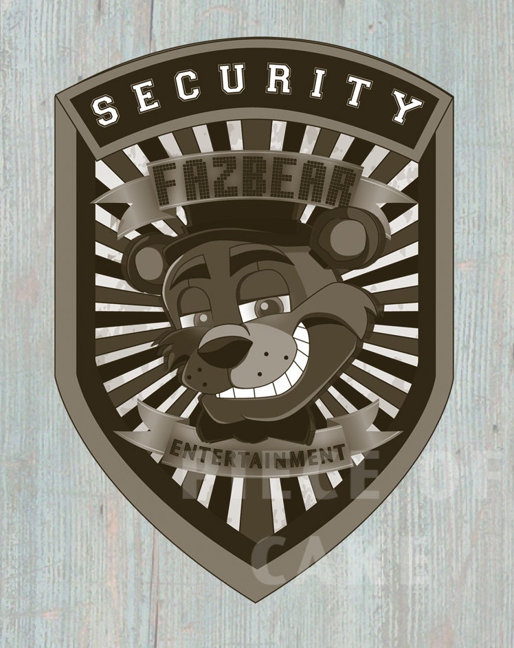 Cartoon Game Five Nights At Freddy's Fnaf Security Badge - Temu
