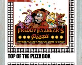 Five Night's at Freddy's PIZZA BOX Printable - Etsy Australia