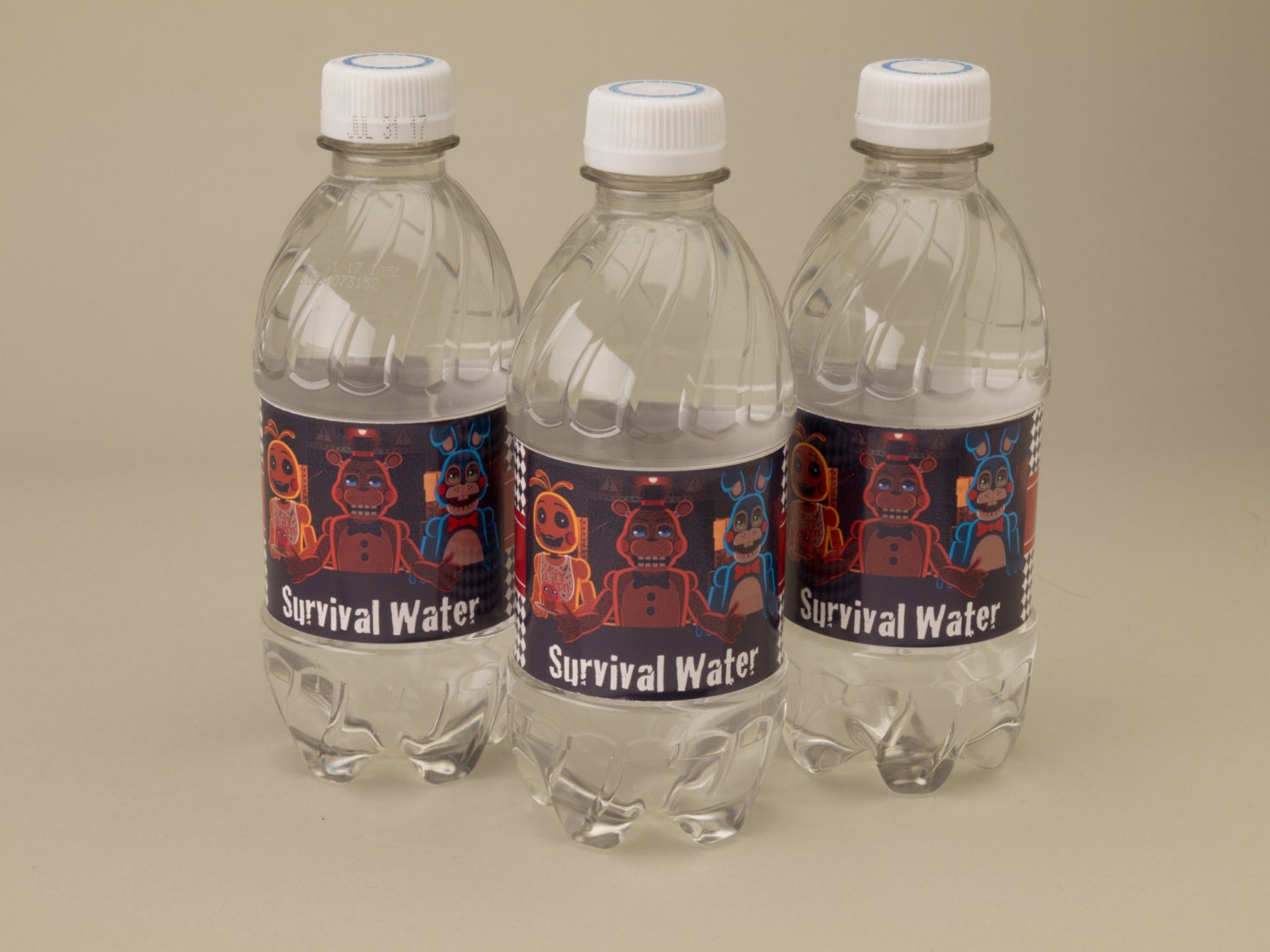 Five Nights at Freddy's FNAF Printable Water Bottle Labels Instant