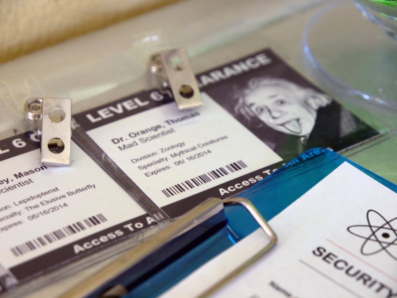 Security Clearance Badge Printable PINK 16 or 24 Different Etsy