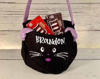 Halloween Bags, Halloween Trick or Treat Bags, Halloween Bags Personalized, Halloween Tote, Halloween Bucket, Personalized Halloween Bag
