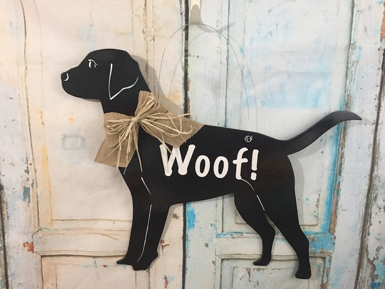 Black Lab Black Labrador Lab Door Hanger Lab Gift Labrador Etsy