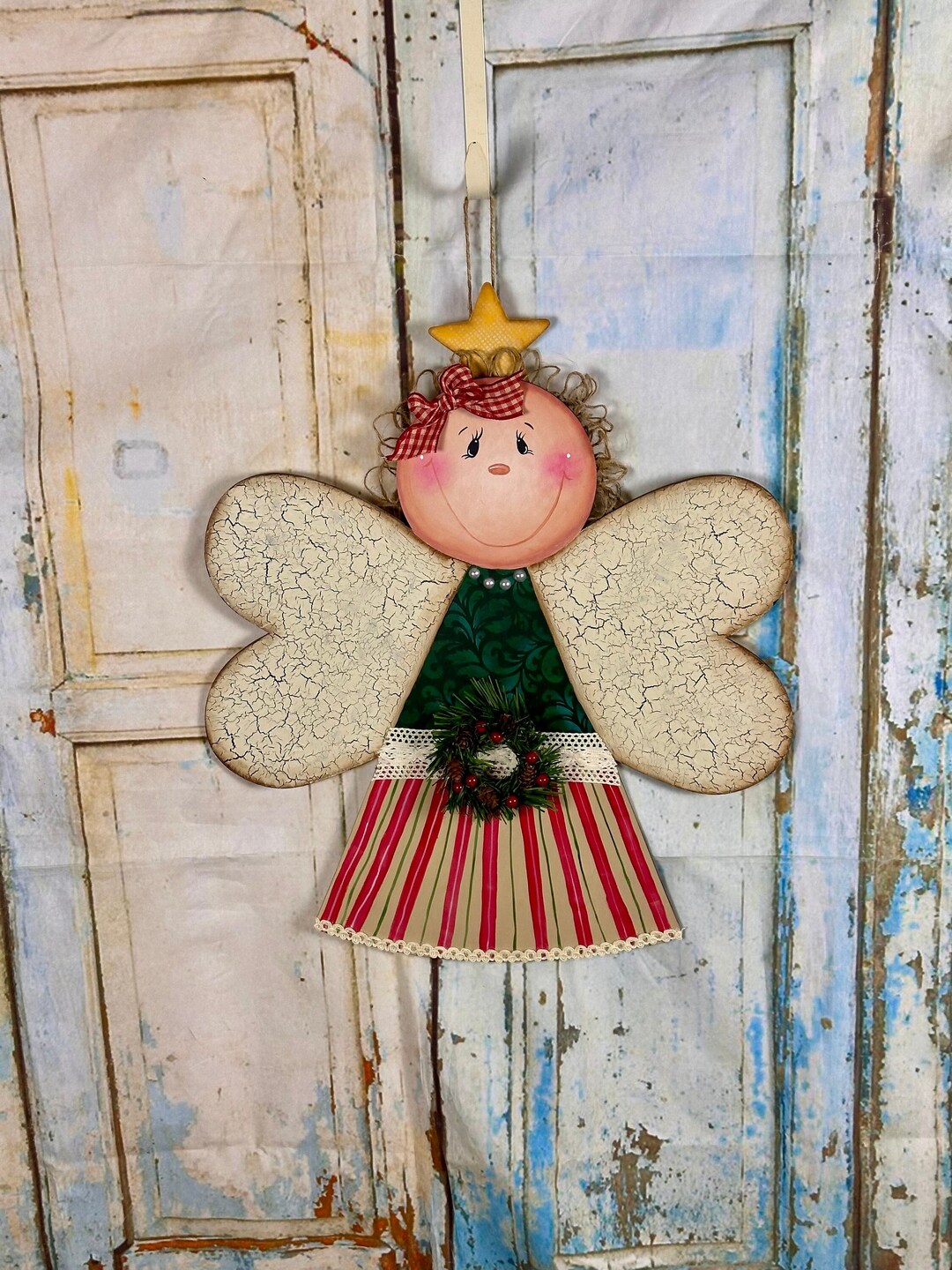 Christmas Door Hanger, Angel Door Hanger, Christmas Angel, Angel