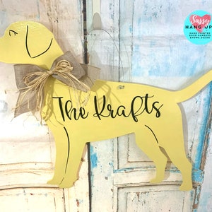 Percha de puerta de Labrador amarillo, Perro de Labrador, Percha de Labrador, Calcomanía de perro de Labrador, Labrador Retriever, Decoración de Labrador, Regalo de Navidad, Laboratorio