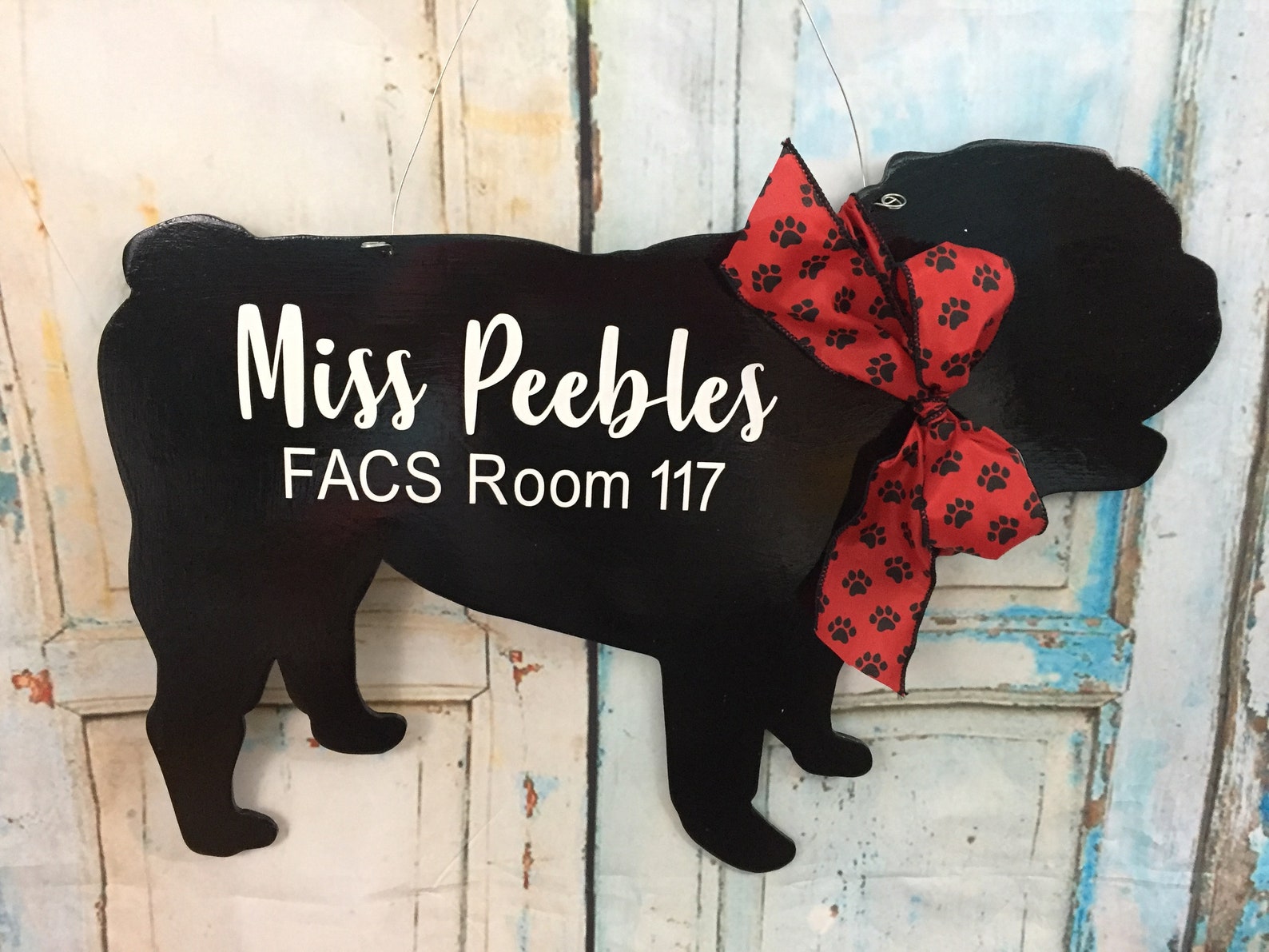 English Bulldog Door Hanger English Bulldog English Bulldog Etsy