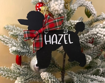 Poodle Christmas Ornament, Personalized Christmas Ornament, Personalized Poodle Ornament, Poodle Christmas Gift, Poodle, Stocking Stuffer
