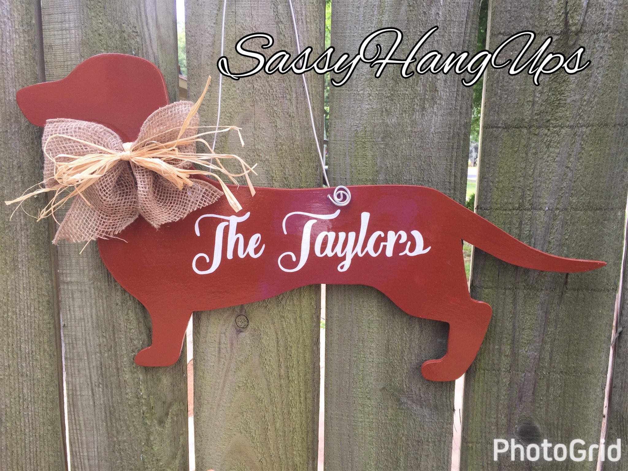 Dachshund Door Hanger Dog Door Hanger Dog Door Decoration Etsy