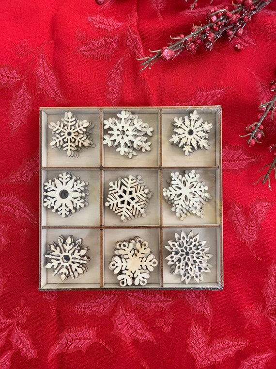 Laser Cut Snowflakes, Mini Snowflakes, Blank Wood Snowflakes, Wood