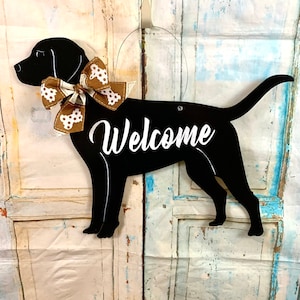 Black Lab, Black Labrador, Lab Door Hanger, Lab Gift, Labrador Gift, Dog Door Hanger, Lab Decor, Labrador Retriever,  Christmas Gift,