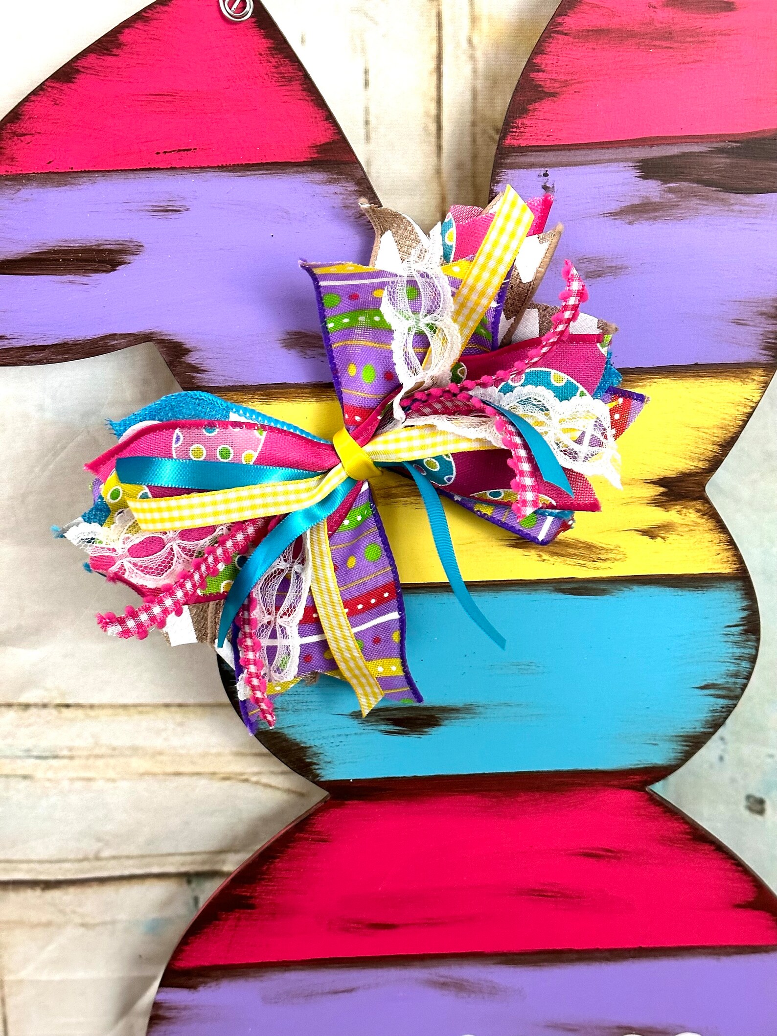 Easter Wreath Easter Door Hanger Easter Decorations Easter Etsy