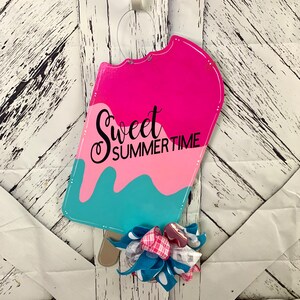 Summer Door Hanger, Popsicle Door Hanger, Summer Wreath, Popsicle, Sweet Summertime, Hello Summer Door Hanger, Summer Decor, Front Door