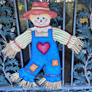 Scarecrow, Fall Door Hanger, Fall Door Decor, Fall Front Door, Scarecrow Door Hanger, Fall Decor, Autumn Door, Fall Wreath, Front Door Decor