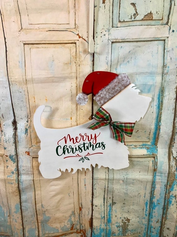 Christmas Westie, West Highland Terrier, West Highland Santa, West Highland Terrier Gift, West Highland Christmas Gift, Westie Gift, Westie