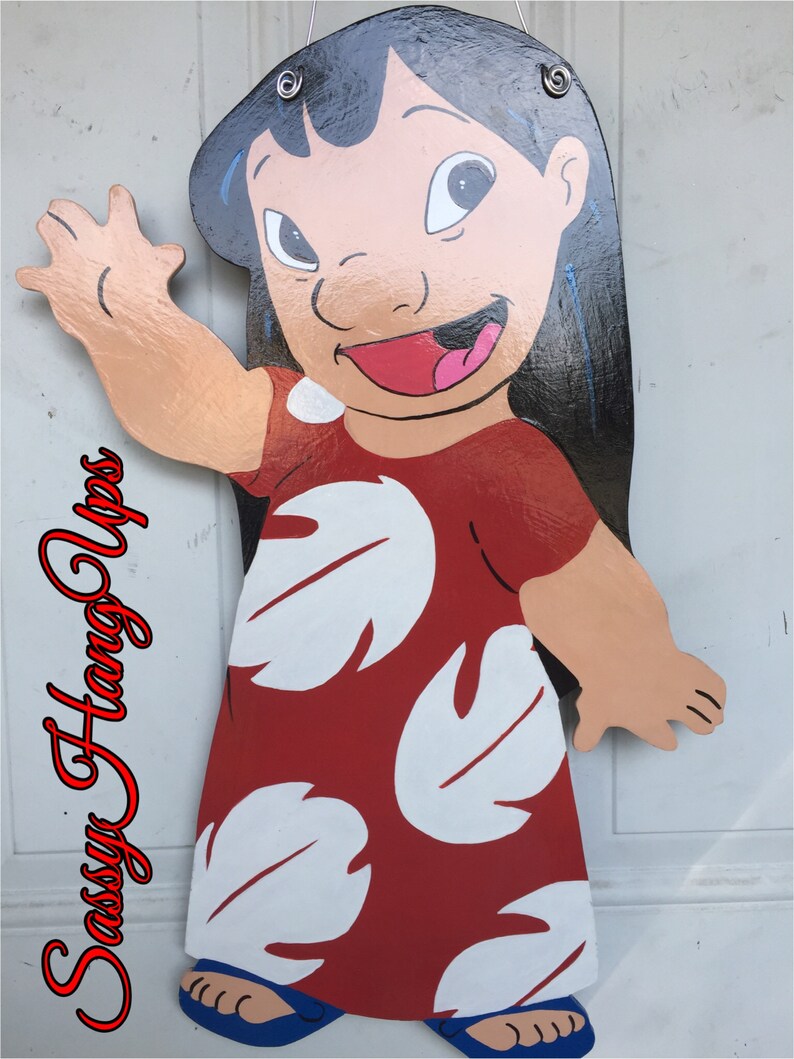 Lilo Door Hanger Lilo And Stitch Lilo And Stitch Birthday Etsy