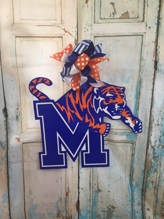 University of Memphis Basketball, University Memphis Football, University of  Memphis, Memphis Tigers, Memphis Grizzlies, Memphis Door Hanger 