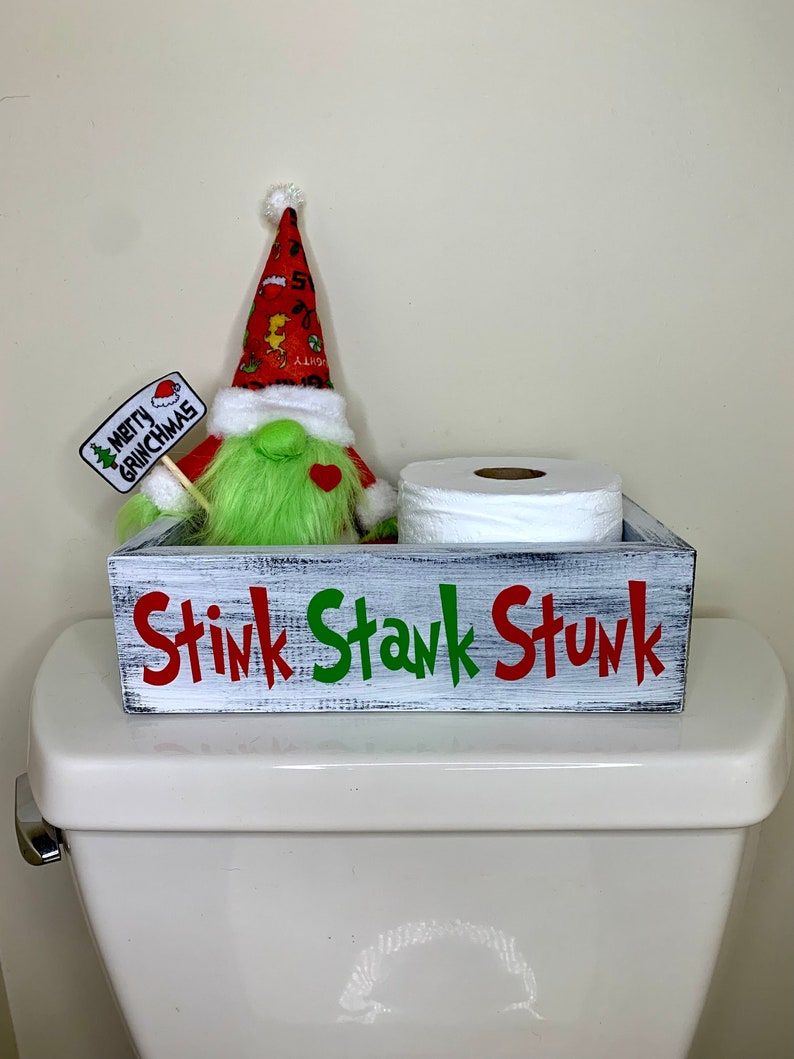 Stink Stank Stunk Decor Grinch Toilet Paper Box Grinch - Etsy