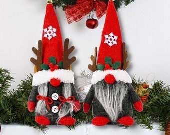Christmas Gnome, Reindeer Gnome, Tier Tray Decorations, Gnome Tier Tray, Christmas Tier Tray Gnomes, Christmas Decorations, Gnomes
