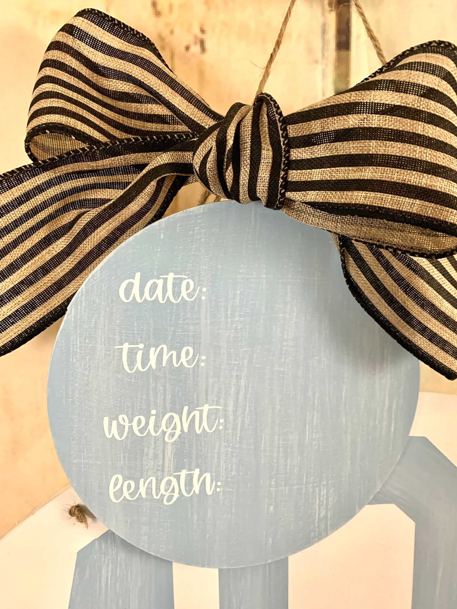 Baby Door Hanger Hospital Door Hanger Monogram Hospital Door Etsy