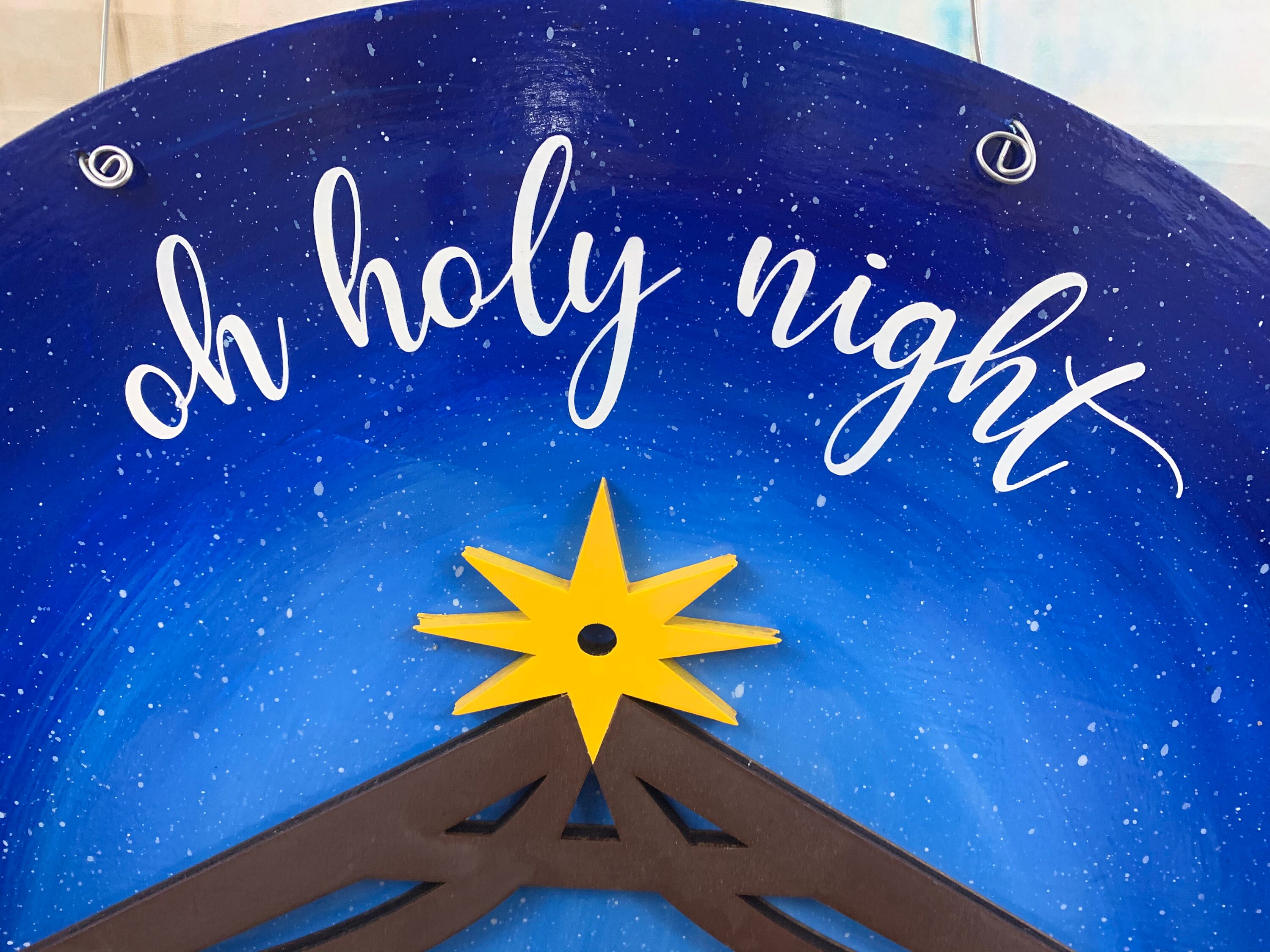 O Holy Night Door Sign – Honest Hare