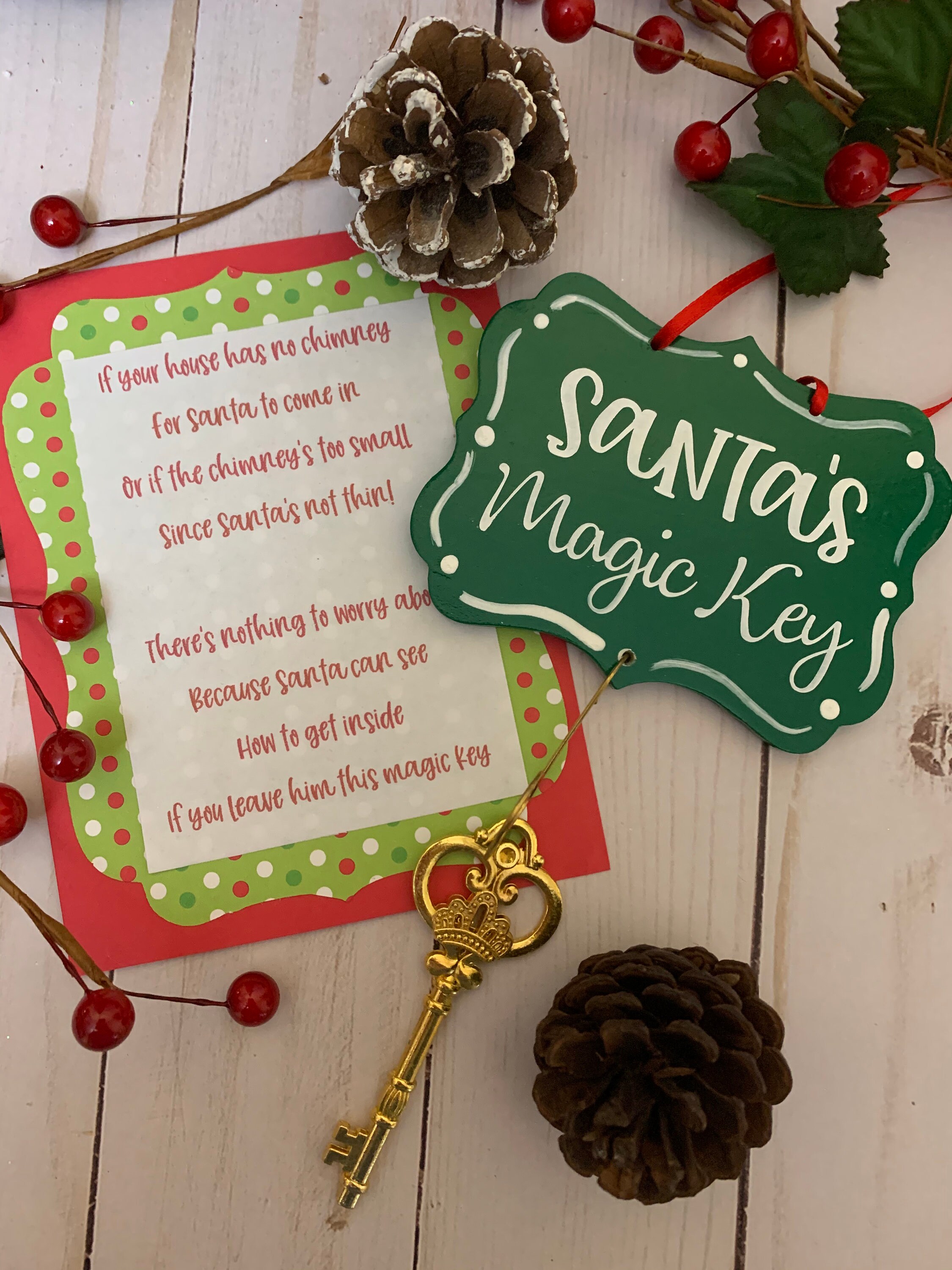 Santa s Magic Key Key Of Santa Magic Key Santa Key Etsy