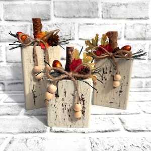 Fall Pumpkin Decor, Fall Wood Blocks, Pumpkins, Fall Porch Decor, Fall Decor, Farmhouse Fall Decor, Rustic Pumpkins, Thanksgiving