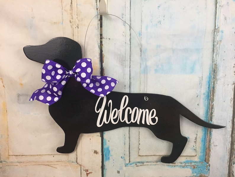 Dachshund Door Hanger Dog Door Hanger Dog Door Decoration Etsy