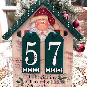 Christmas Countdown, Countdown to Christmas, Christmas Sign, Santa Sign, Christmas Countdown Sign, Holiday Countdown, Christmas Decor