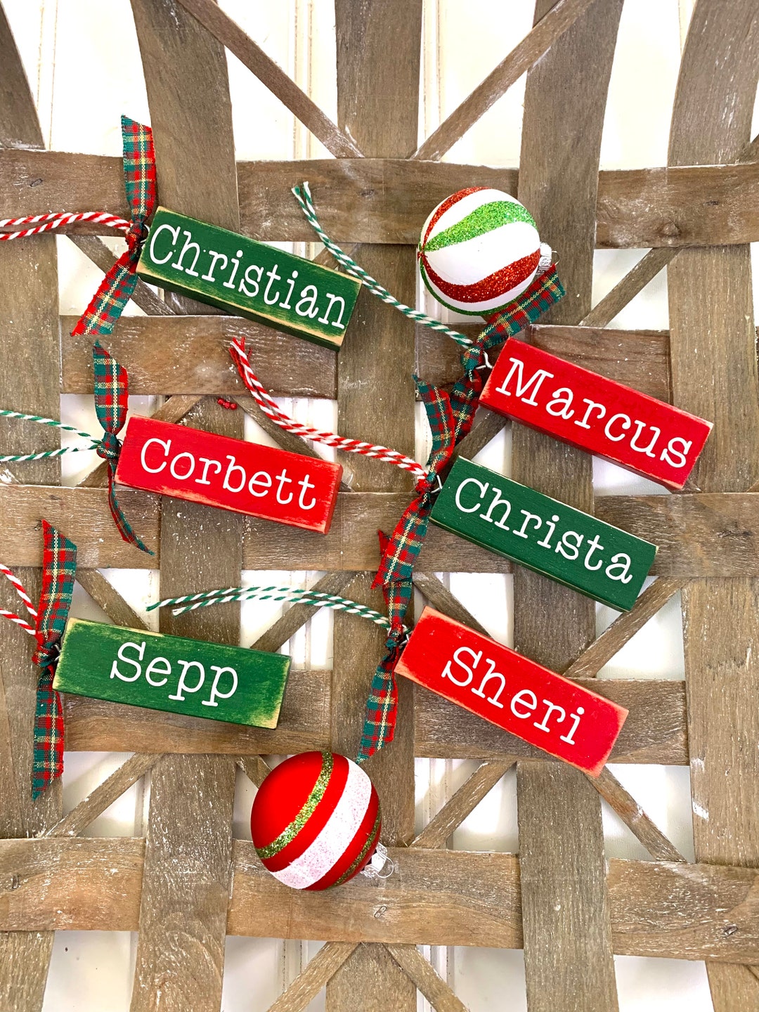 Stocking Name Tags, Personalized Gift Tags, Personalized Christmas