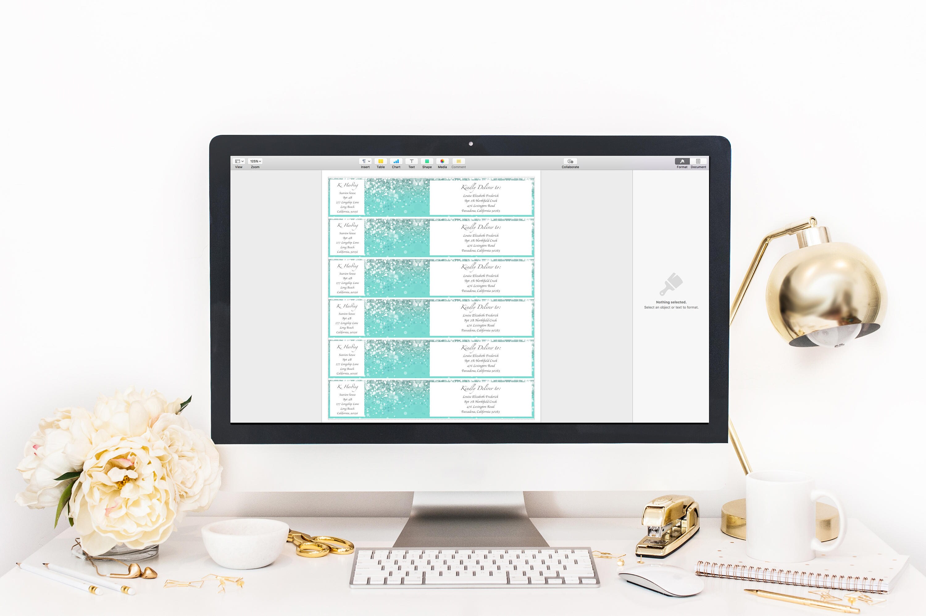 printable turquoise blue teal return address labels envelope address labels in pages
