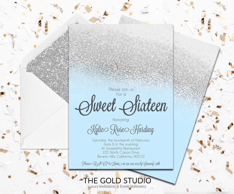Sweet 16 Invitation Template 7