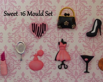 Fashion Silicone Molds, DIY Crafts, Fondant, Polymer Clay